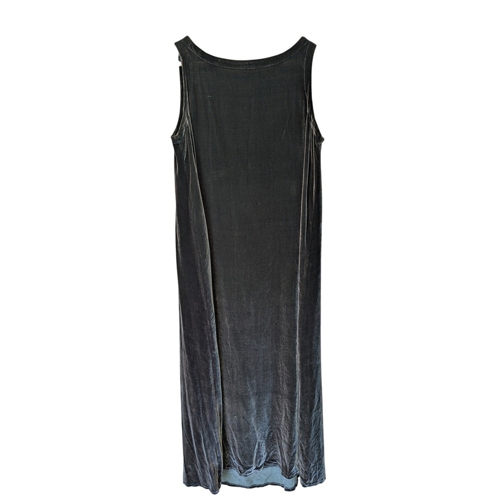 Eileen Fisher Velvet Maxi Dress Sleeveless Silk Blend Casual Party Dress MINT‎